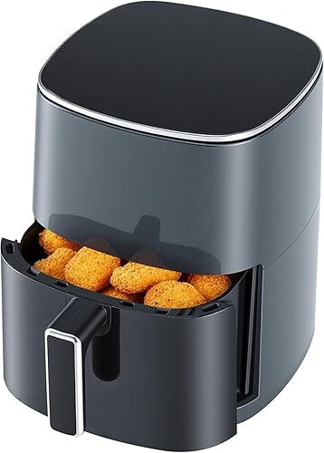 Miniatura 8 de Freidora de aire cuadrada de 6 cuartos de galón con ventana de visión, aparato multifunción 12 en 1 para freír, asar, hornear, cocinar al vapor y