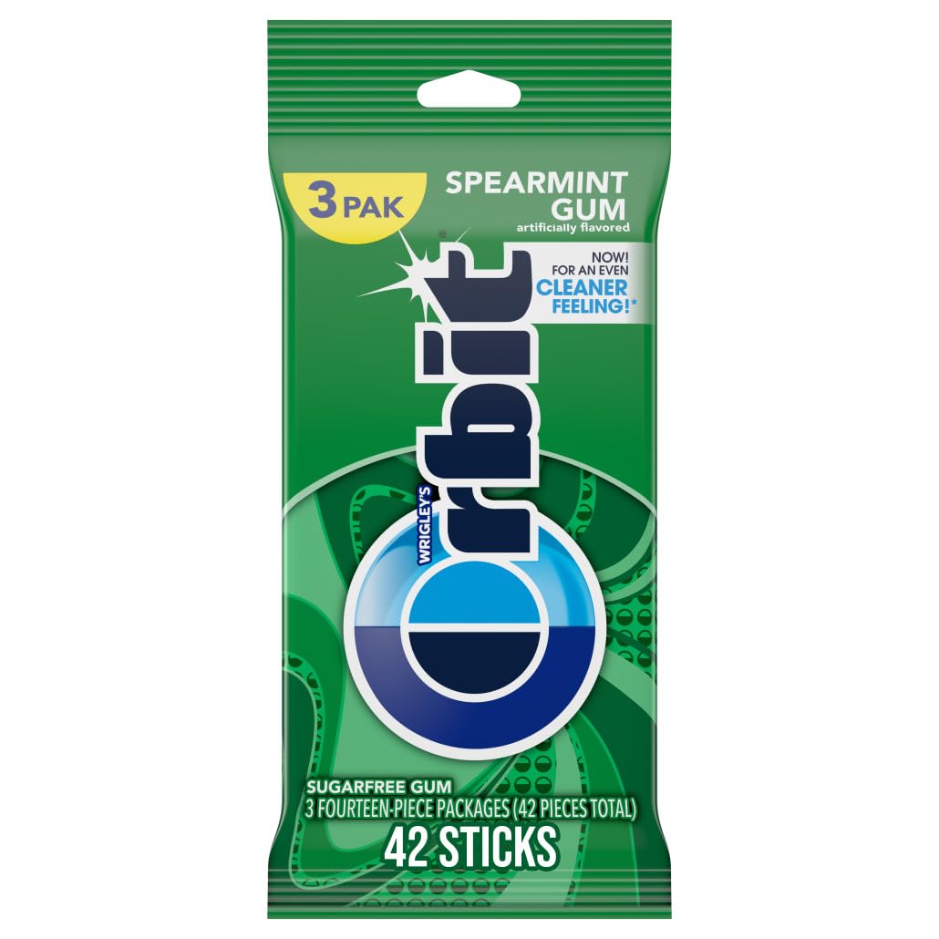 OrbitSpearmint Sugar Free Chewing Gum, 42 ct