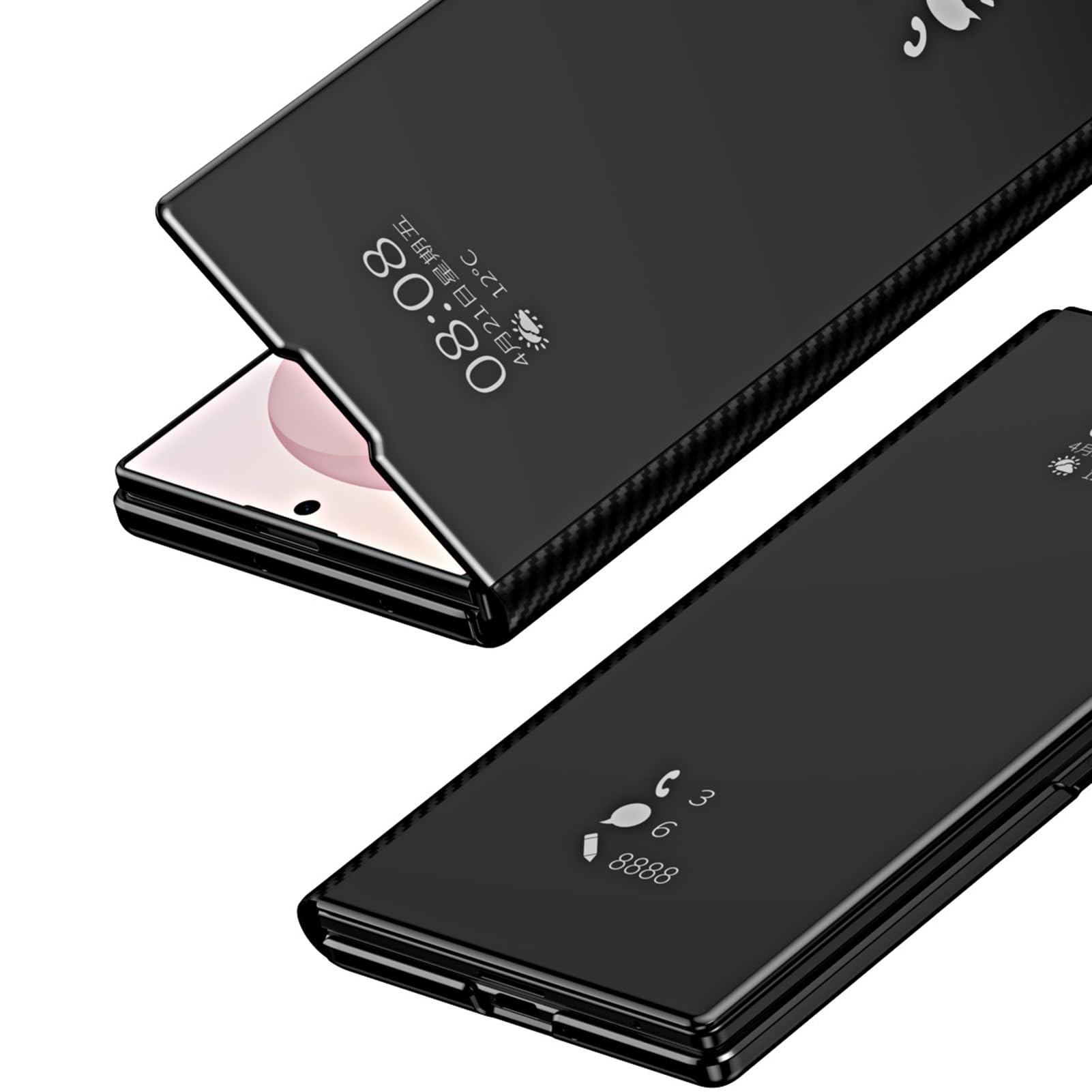 Placcatura Cover Per Samsung Galaxy Z Fold 8 Ultra, Visibile Ribalta