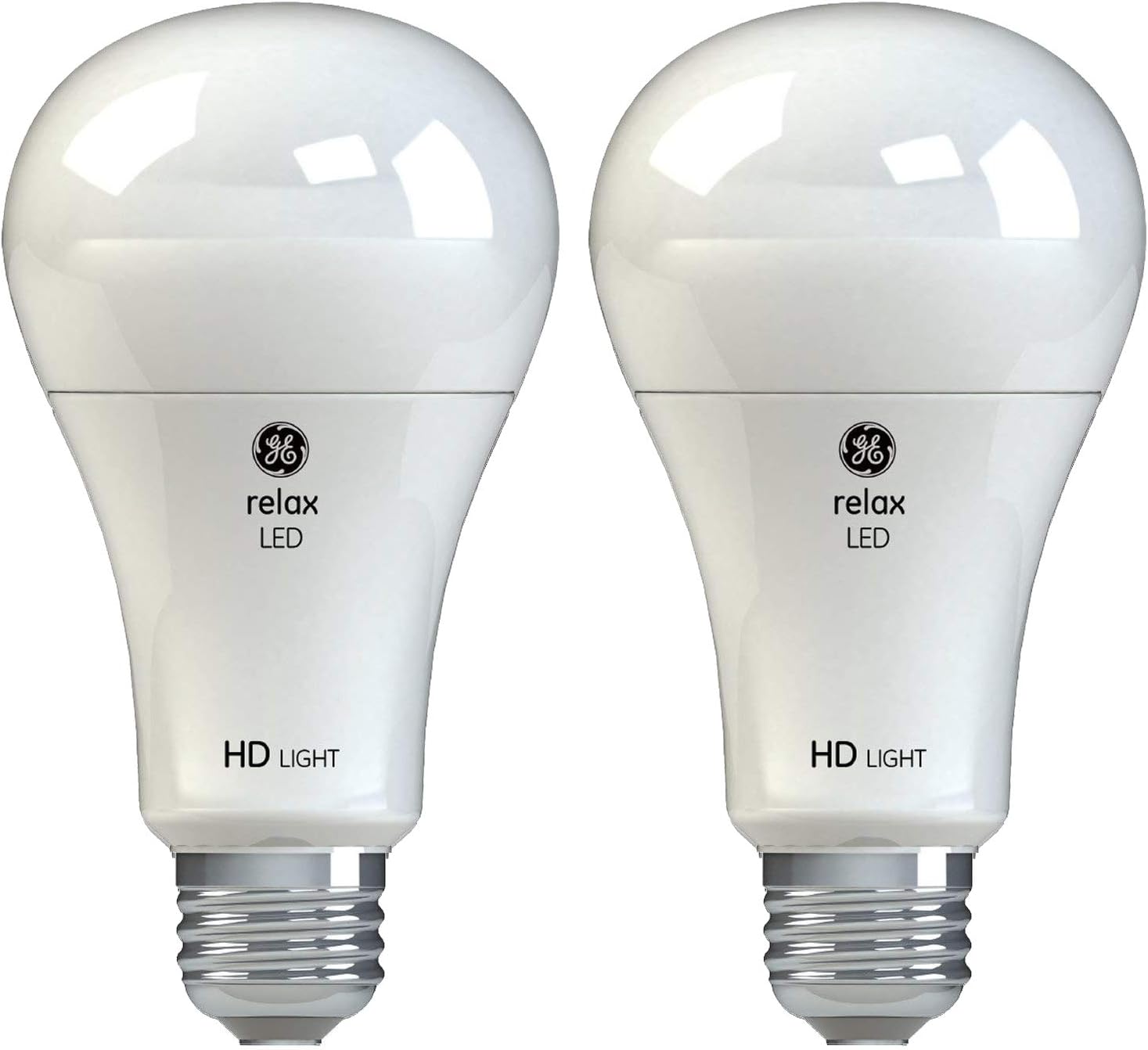 GE Lighting 44148 Relax Hd Led (100-Watt Replacement, 2 Count (Pack of 1), Soft White, 2 Piece