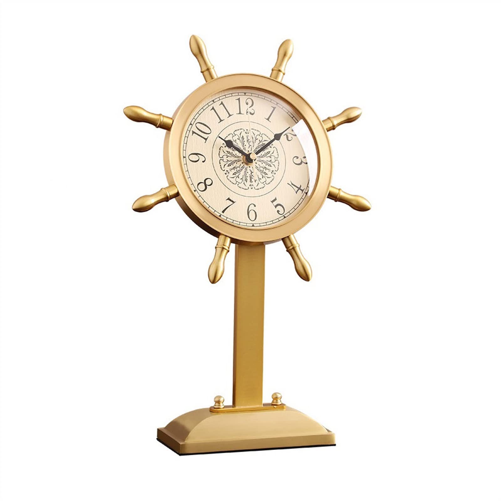 S5b8W3g7 Mantel Clocks High-grade Copper Clock Light Luxury Decorative Ornaments Desk Silent Quartz 41cm/16.14inch Decorate