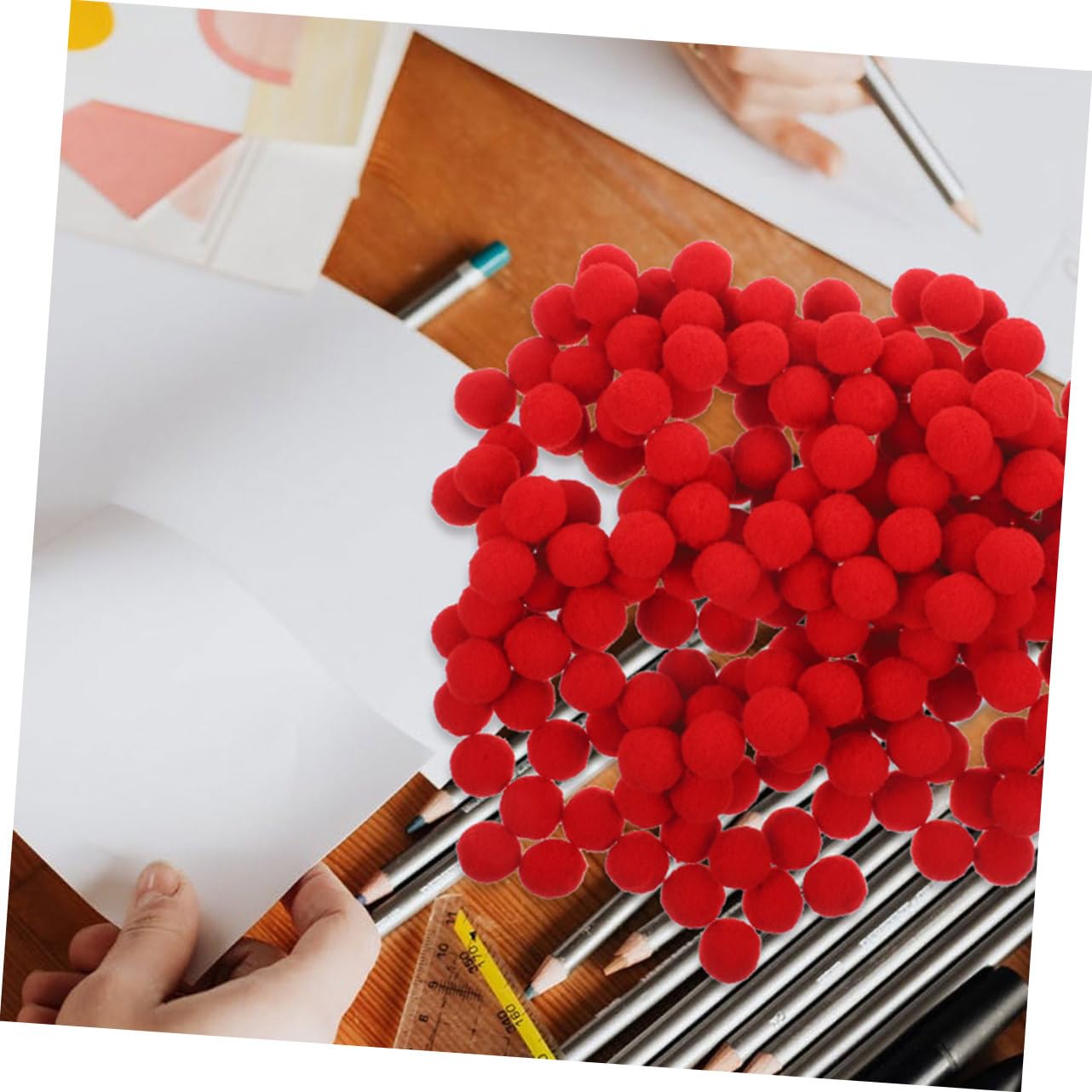 Pompones Pequeños para Manualida de S Creativas para Niños, 600 Piezas