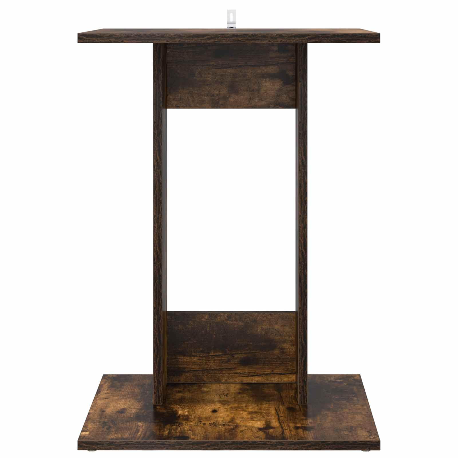 Mesa auxiliar de madera de roble ahumada, 45 x 40 x 62,5 cm, mesa de centro moderna con estante para salón, sofá, dormitorio, pasillo