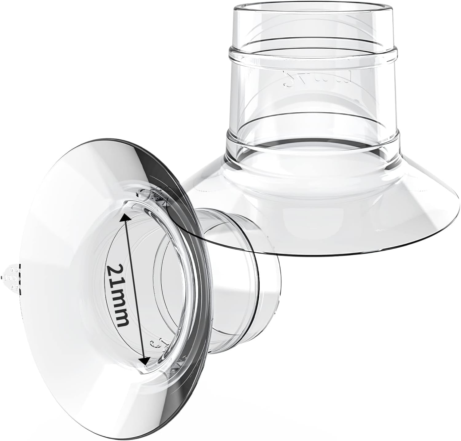 SYOSI Pump Parts, 2Pcs Flange Insert 21mm for KISSBOBO 1508/1508Pro/1306Plus/MY-376/GLE10/Momcozy S12 Pro/S9 Pro, Original Replacement Breast Pump Accessories