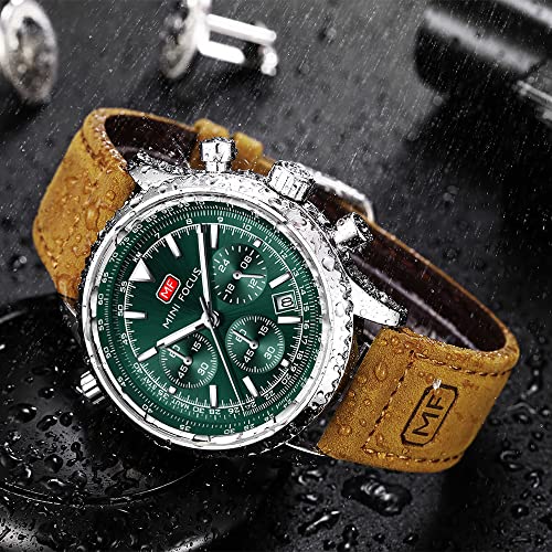 Image of AIMES Mens Watches Chronograph Waterproof Sport Military Watch for Men Analog Quartz Movement Stylish Wrist Watch Elegant Gift Watch for Men