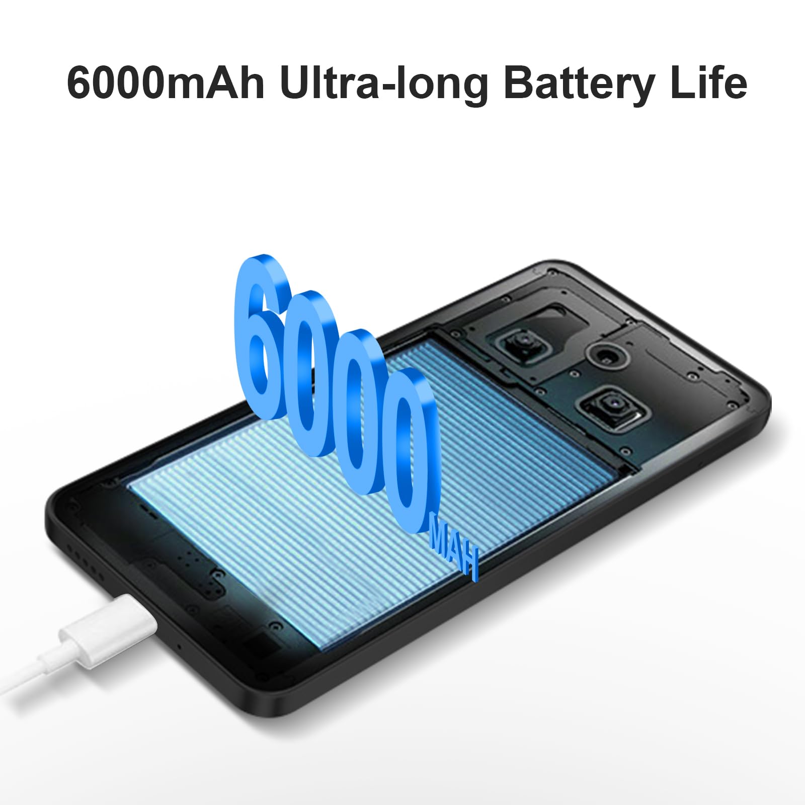 XIAOMI Redmi 15C Smartphone 2025 Nouveau - Écran 6.9" 120Hz | 50MP Double Caméra | 6000mAh | 4Go+128Go | IP64 | HyperOS 2 | Noir Minuit, Ne Comprend Pas la Batterie chargée