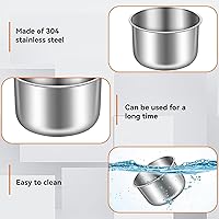 Vista 7 de Electric Lunch Box Inner Container, Stainless Steel Lunch Box Insert Replacement Inner Pot for Most Heated Lunch Boxes