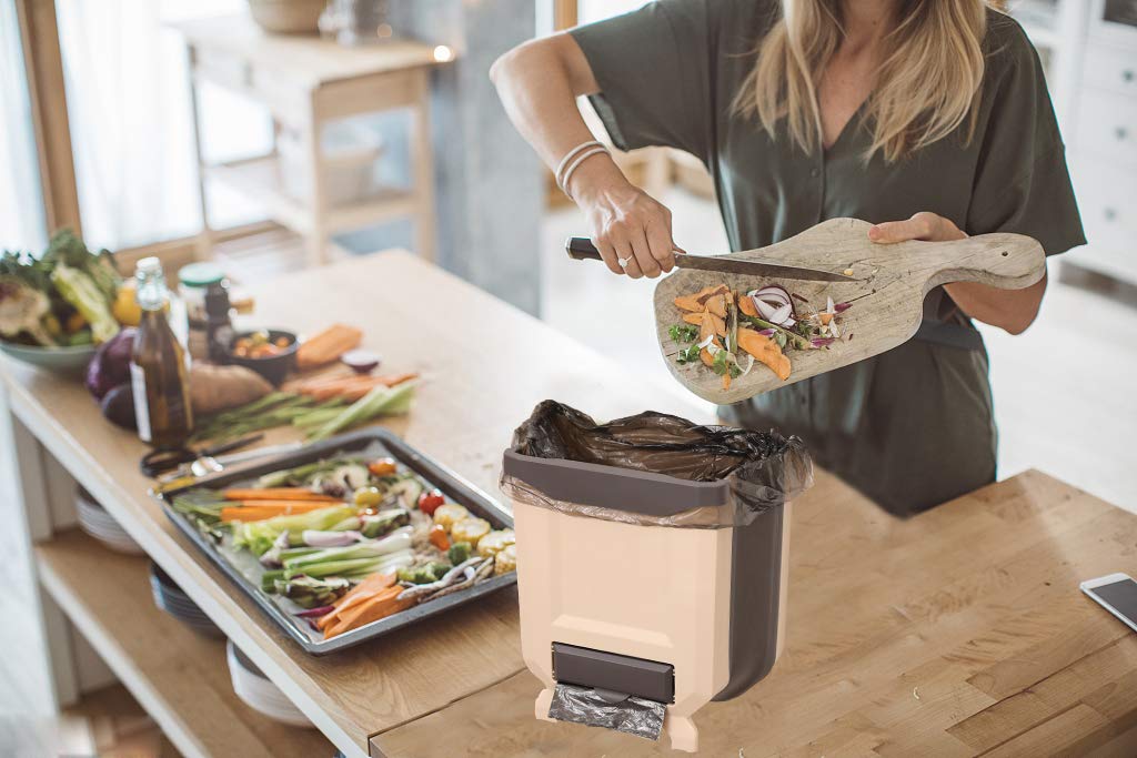 Crazy Deals YCOCO 2.4 Gallon Hanging Kitchen Collapsible Waste Bin,10L Plastic Folding Small Garbage Can for Cabinet Car Bedroom Bathroom Office,Coffee Free Shipping π YCOCO 2.4 Gallon Hanging Kitchen Collapsible Waste Bin,10L Plastic Folding Small Garbage Can for Cabinet Car Bedroom Bathroom Office,Coffee