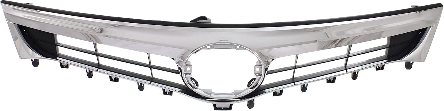 Garage-Pro Grille Assembly Compatible with 2013-2015 Toyota Avalon Chrome Shell with Painted Black Insert