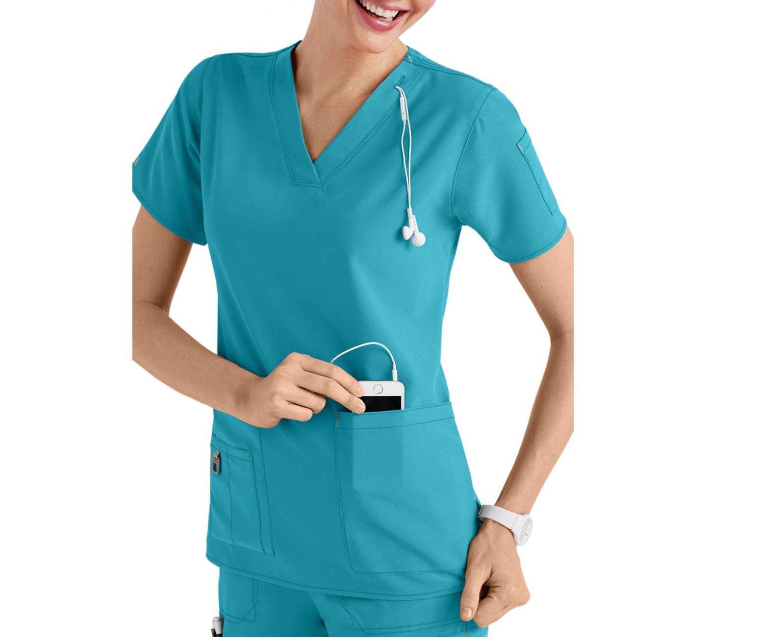 Smart Uniform Scrub Anish A110 (4XL, Capri)