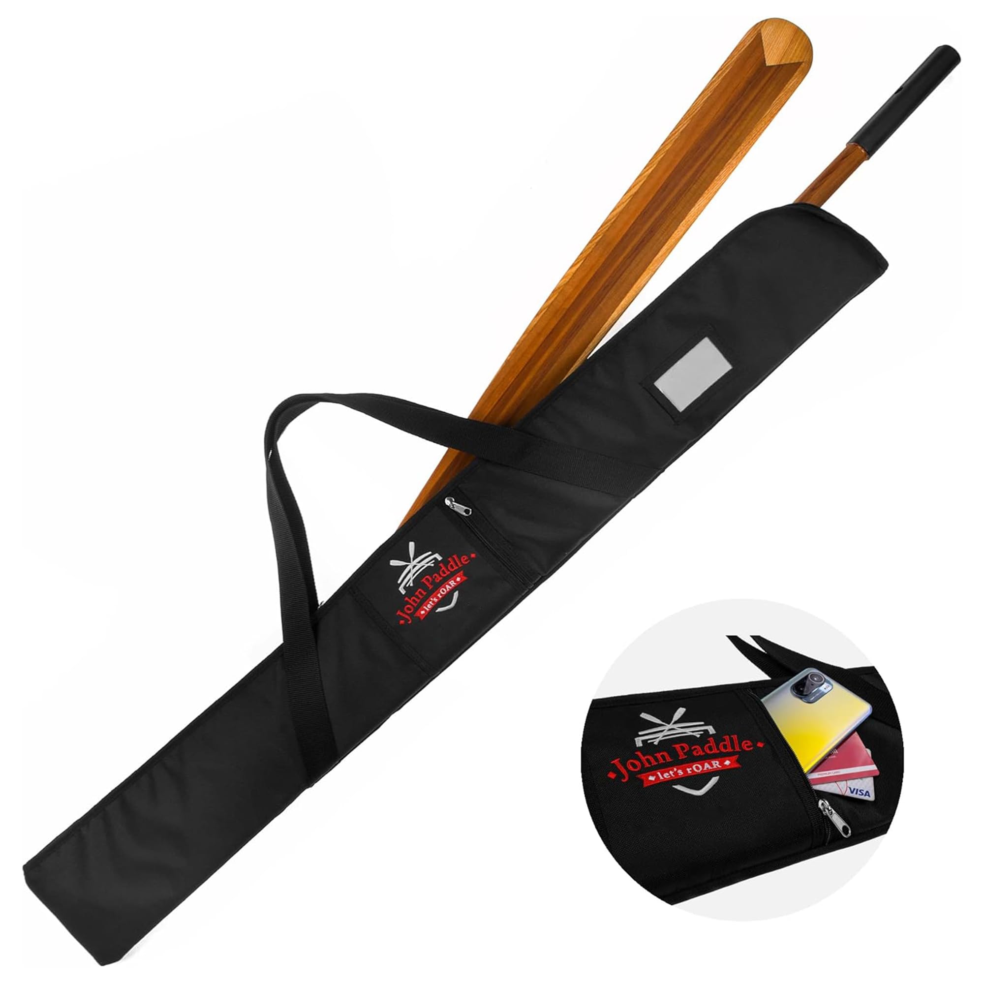 Wiosło Grenlandii 2-tailig ESKIMO Split 215/220/225/230 cm + torba na wiosło do kajaku morskiego bardzo lekka ok. 850-930 g z cedru i jesionu - tradycyjne wiosło Grenlandii z podziałką