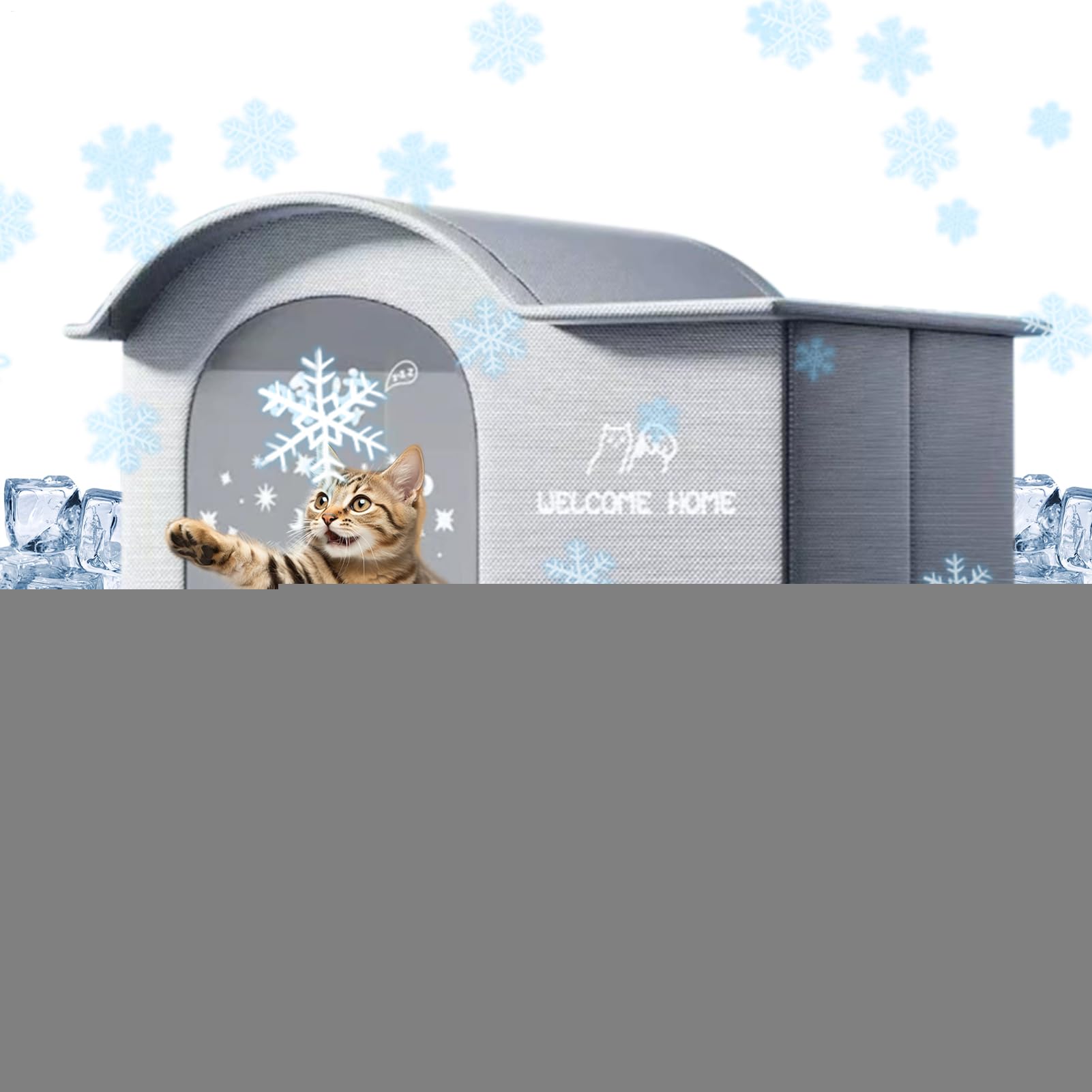Niche rafraîchissante pour chat - Abri pliable intérieur extérieur