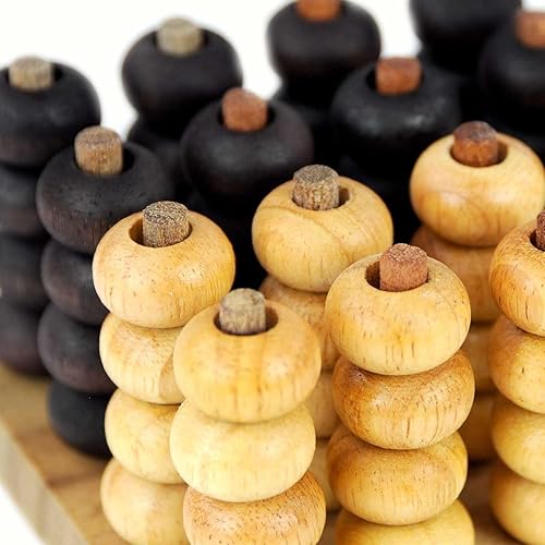 Miniatura 5 de Logica Puzzles Art. 4 in a Row 3D - Juego de mesa 3D en madera fina - Juego de estrategia para 2 jugadores - Versión de viaje