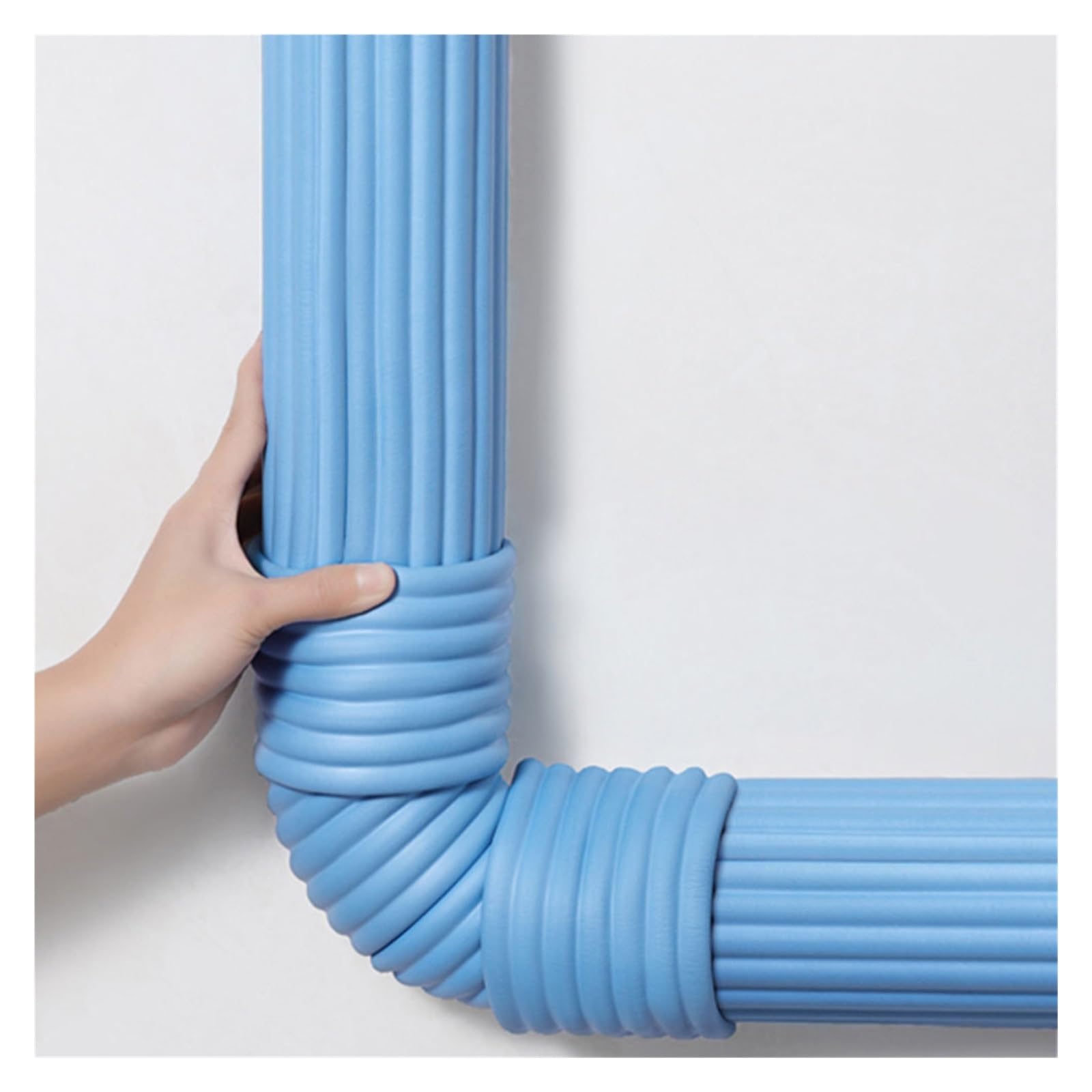 YNBSHGAA Foam edge protectors, 8cm Wide Edge Protection Strip, Self-Adhesive Anti Collision Corner Guard Cushion Bumper For Furniture Fireplace Desk Worktop,Blue-6m/19.68ft