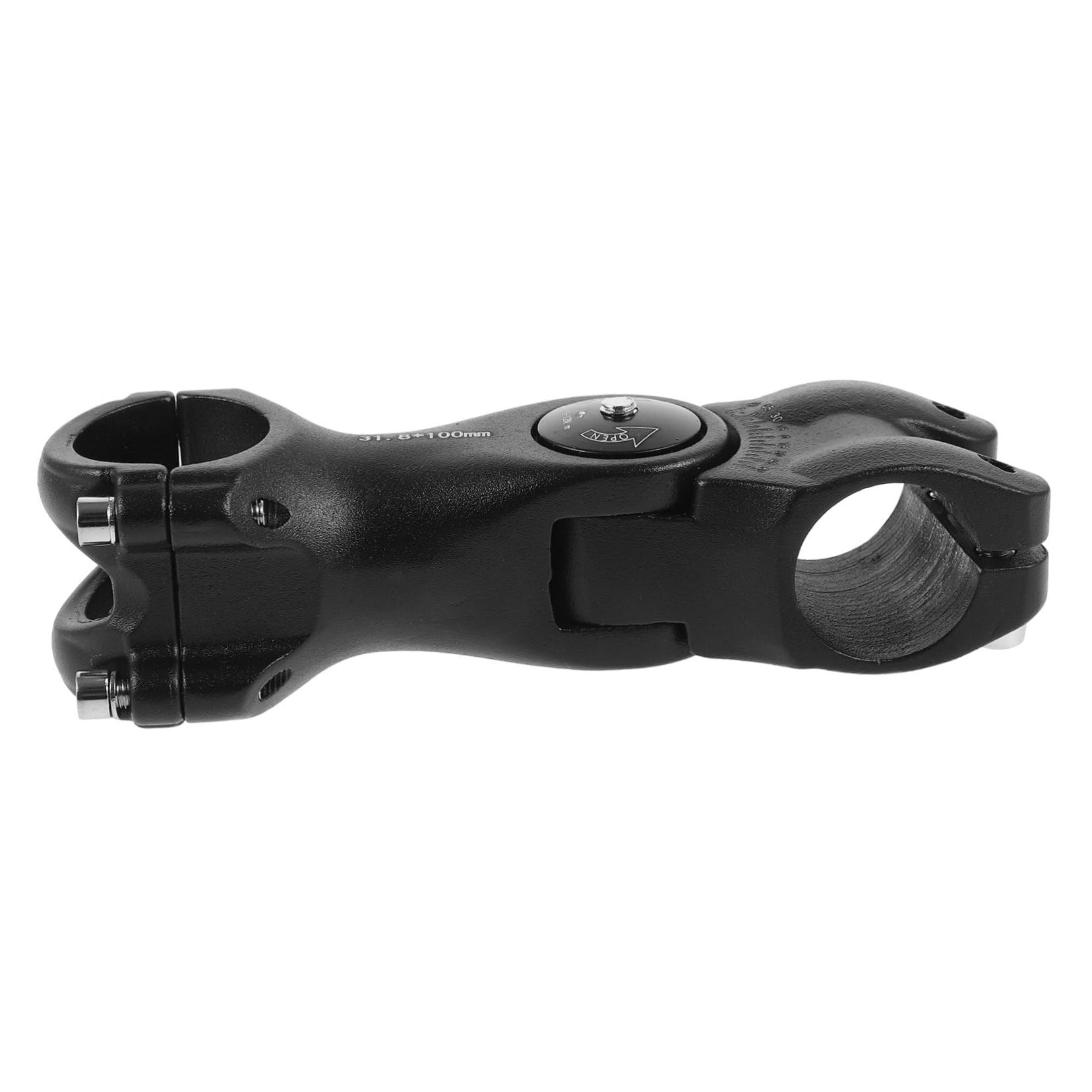 Sosoport Manubrio Regolabile Montagna Reser per Manubrio per Biciclette alzate ergonomico Montante per Mountain Bike Attacco Manubrio Bici Lega di Alluminio Black