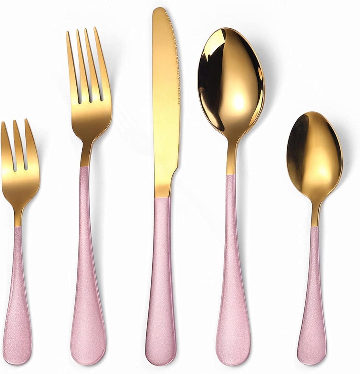 Flatware Sets Full Tableware Stainless Steel Cutlery Dinner Set Complete Gold Cutlery Set Fork Spoons Knives Golden Dinnerware Set Dropshiping Stainle