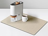 Vista 19 de Tapete de secado de platos de café, accesorios de decoración de máquina de cafetería, alfombrilla de cafetera para encimeras, almohadilla