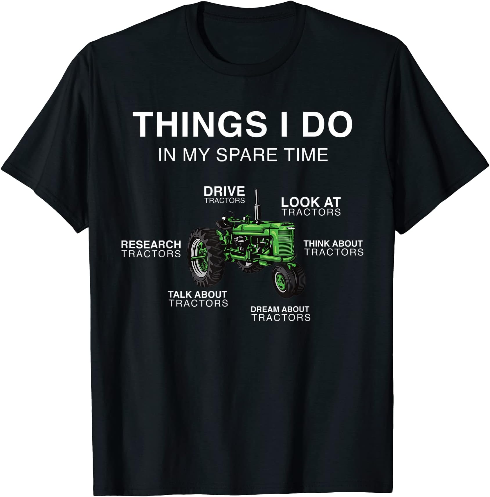 Farms & Farmer Clothing For Men And WomenFarm Tractor Things I Do In My Spare Time Farmer T-ShirtOEKO-TEX STANDARD 100
