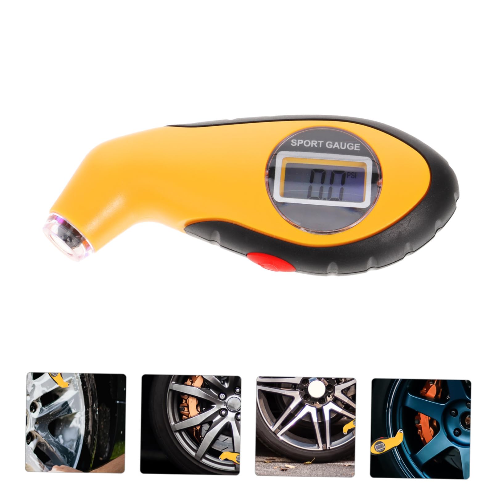 Mobestech 5pièces Testeur De Pression Des Pneus Numérique Manomètre De Pneus Précis Pour Voiture Et Jauge De Profondeur De Tread Outil Portable Et Léger Écran Lcd Et Design Compact