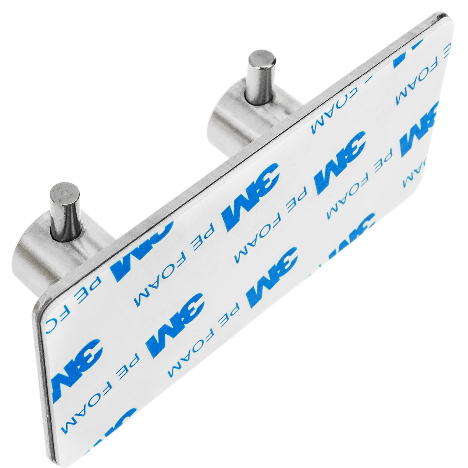 PRIME 2 Pezzi Portasalviette Cromati Per Asciugamani E Accappatoi - Gancio Appendiabiti A Manopola In Plastica Robusta, Adatto A Tubi Da 8 A 30 Mm - 4