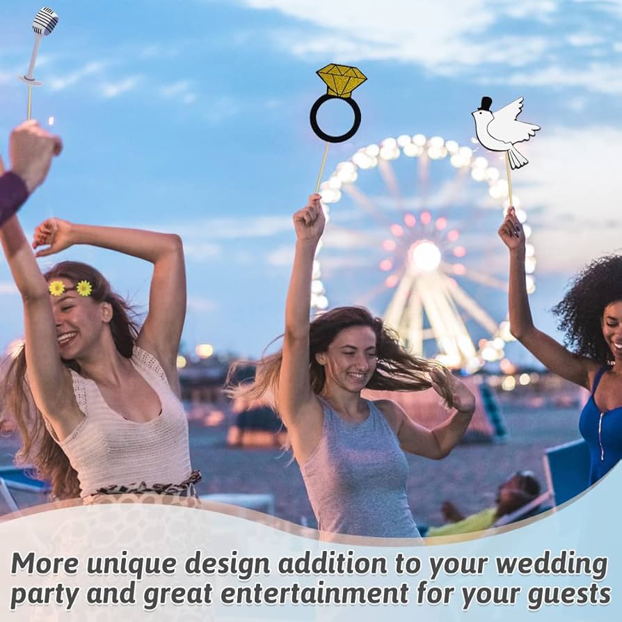 Proppi Di Cabine Fotografiche Matrimoni 31 Pezzi Di Maschere Feste - Foto 8