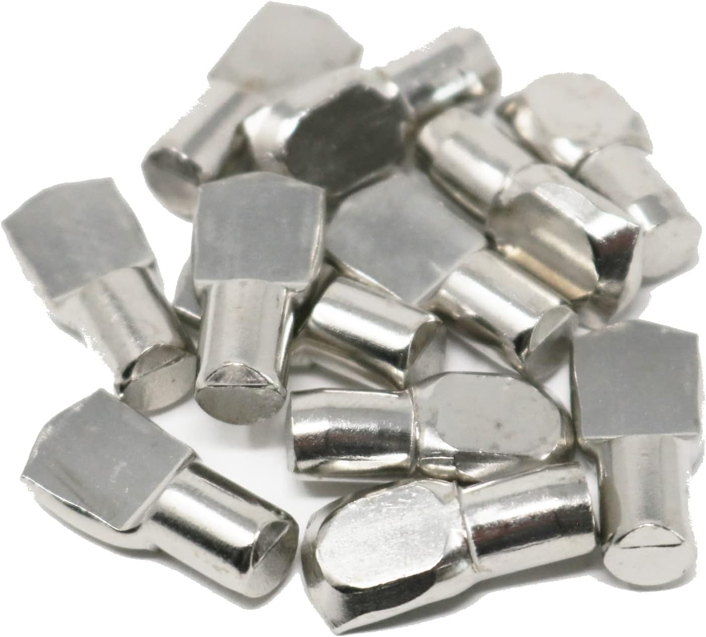 12 X 7MM BRASS METAL SHELF SUPPORT PEGS STUD PIN SPOON SHAPE SPADE PEG