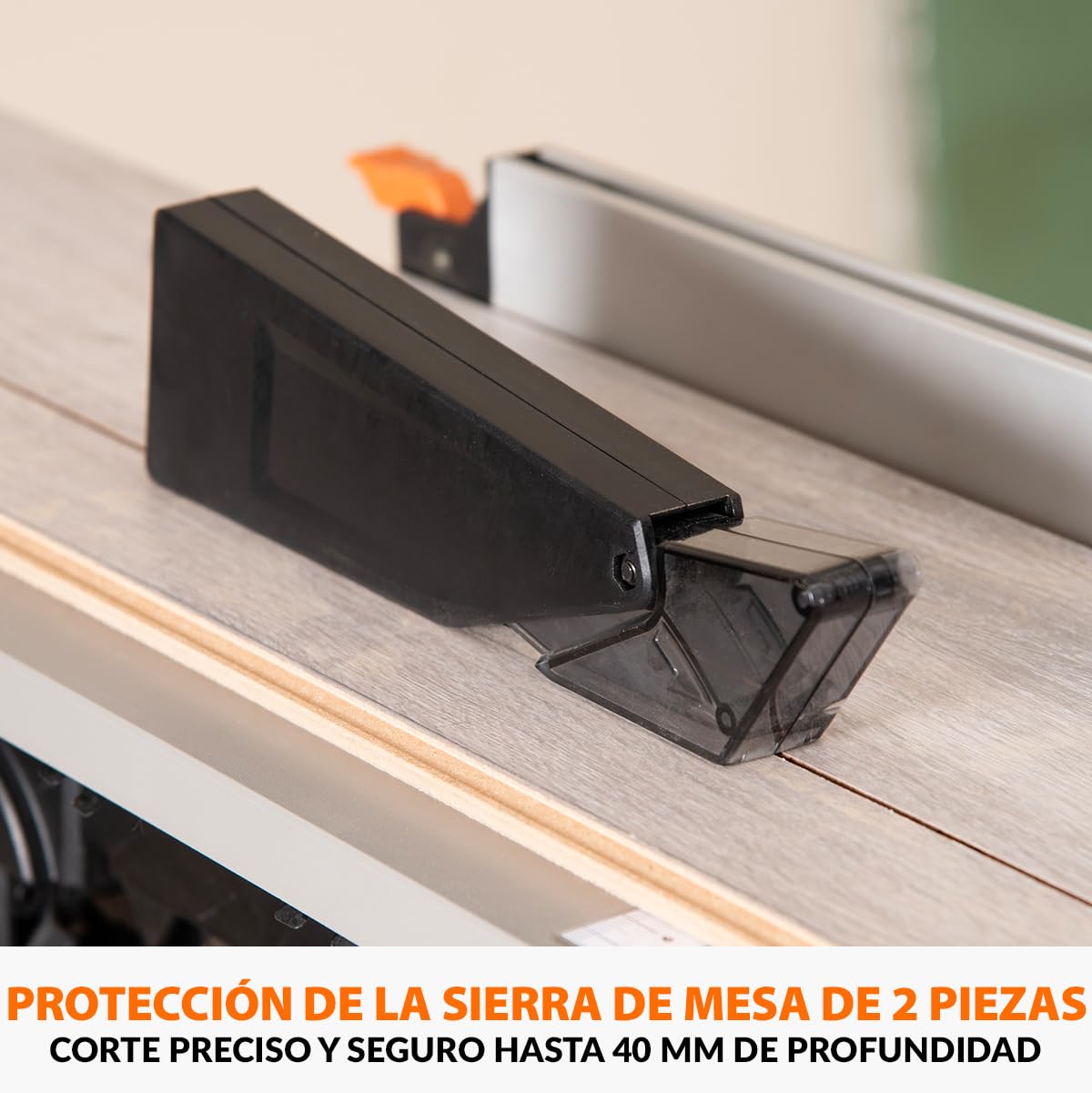 Evolution Power Tools R210MTS-G2 Sierra híbrida convertible de mesa/ingletadora, compacta y portátil, corte multimaterial, corta madera, metal, plástico, etc.; incluye una hoja de 210 mm