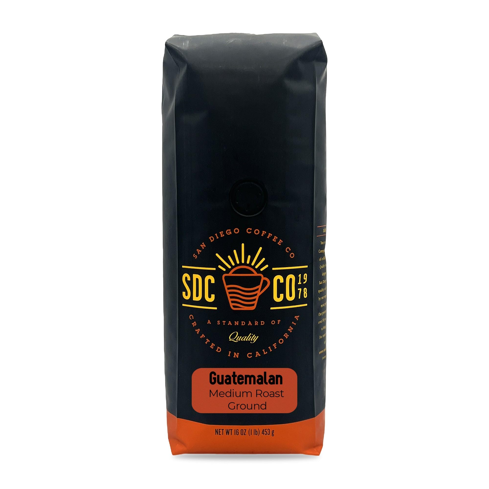 Guatemalan, Medium Roast, Ground Coffee, 16-Ounce Bag Café molido tostado