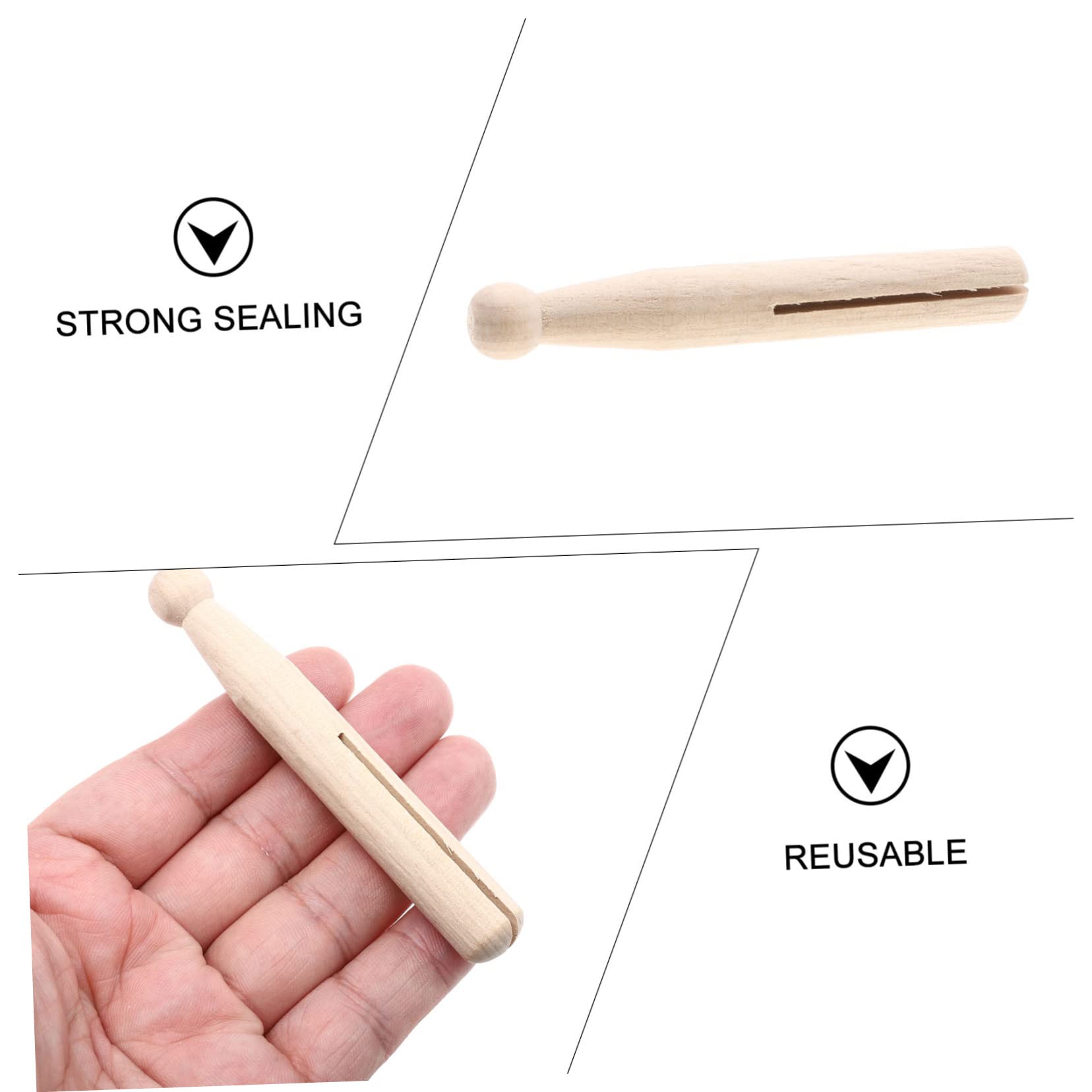 STOBAZA 20Pcs Food Sealer Clips Clipper for Snacks Milk Powder Reusable Food Sealing Clamp DIY Design for Freshness Pantry Storage