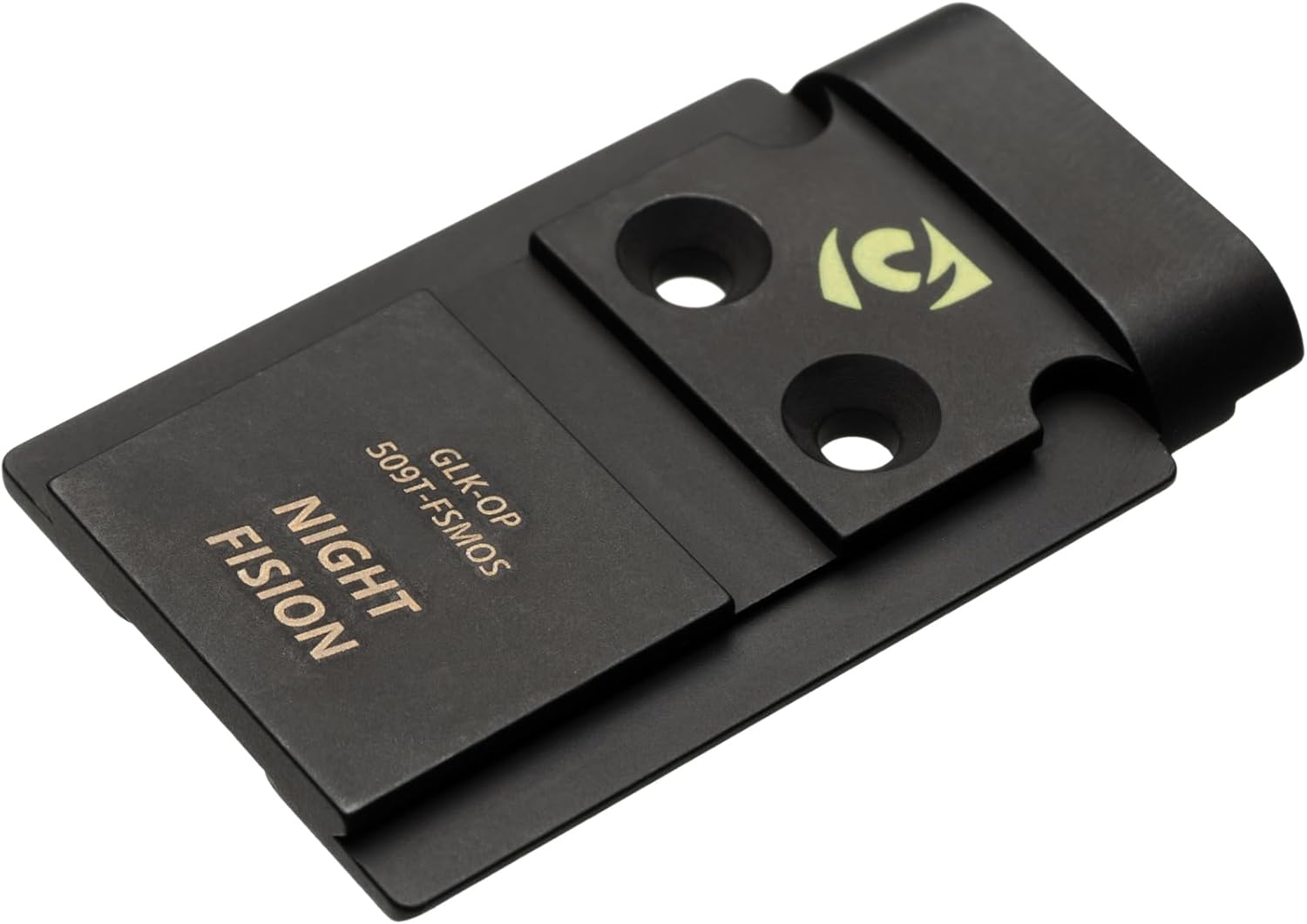 Night Fision Optic Plate for Mounting Holosun 509T Red Dot Optic to Glock 17/19 MOS Full Size Pistols - Not Compatible with Holosun 507k