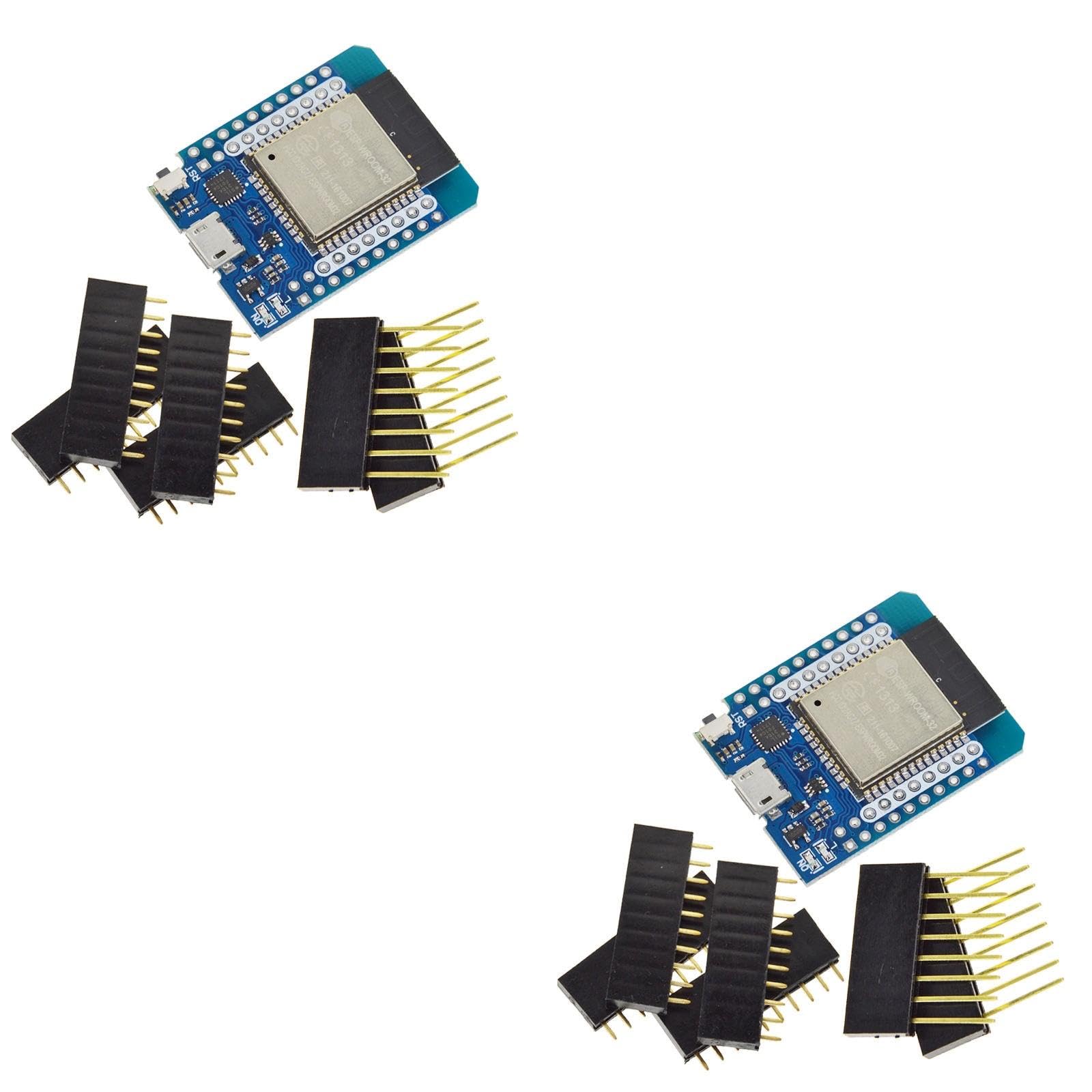 (2 pc) flyrobo esp32 wireless wifi bluetooth 2 in 1 dual core cpu esp32 development board live d1 mini kit
