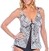 Ocean Avenue Women's Check It Over The Shoulder Peak-A-Boo Tankini