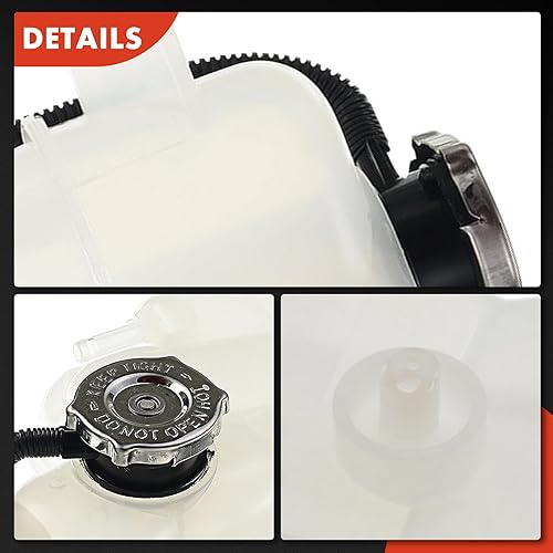 Miniatura 8 de A-Premium Tanque de depósito de recuperación de desbordamiento de refrigerante del motor [con tapa y tubería] Compatible con Dodge 2009-2010 Journey