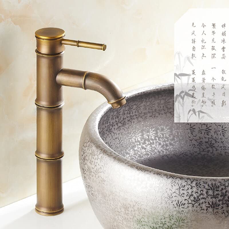 Robinet de lavabo chaud et froid en laiton monté sur le pont ZJW03