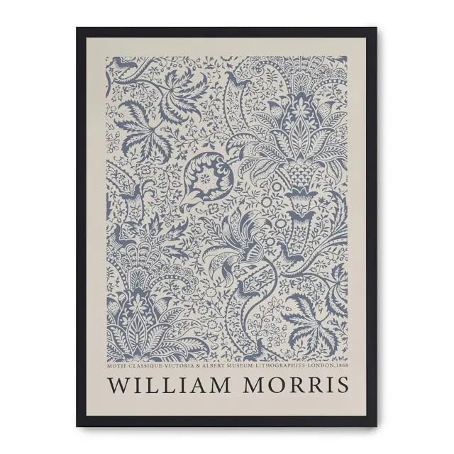 Cuadro willow pattern tableau décoratif bleu et blanc style azulejo