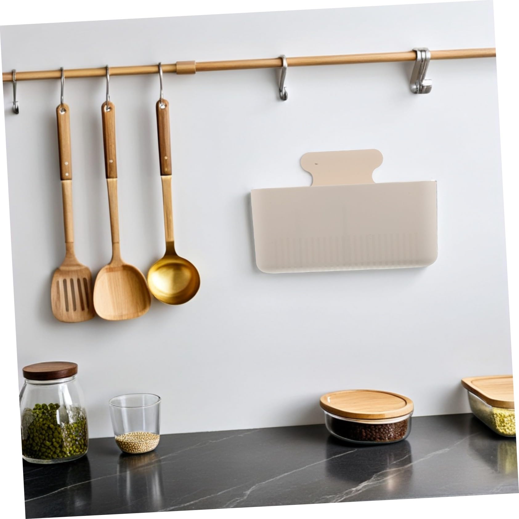 Mikinona 2 Piezas Caja Magnética para Refrigerador Almacenamiento Magnético para Alimentos Organizador de Especias Diseño Abierto para Cocina