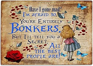 Alice in Wonderland Chopping Board Glass Worktop Saver Cutting Kitchen Surface Protector - 30 x 40cm Birthday Gift AP16