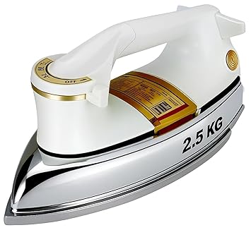 Army Raco 750W 2.5KG Heavy Weight Dry Iron With 2 Years Replacement Warranty | Japanese Quick Heat Technology with Advance Steel Plate Iron Press | Shock Proof Iron Box for Clothes | Made In India