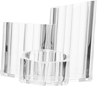Mobestech Acrylic Makeup Brush Organizer Buck...