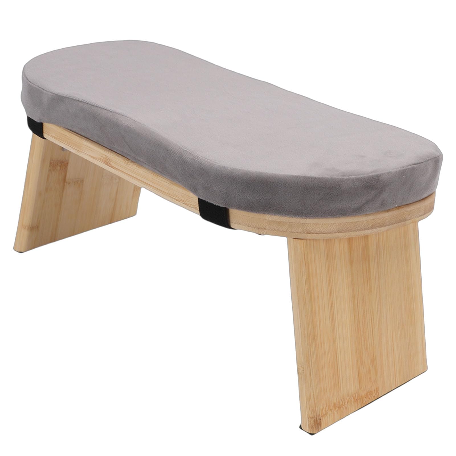 Topiky Meditationsbank, Klappbarer Kniehocker aus Holz mit Kissen für Entspannung, Teezeremonie zu Hause, Zen-Meditationshocker für Yoga