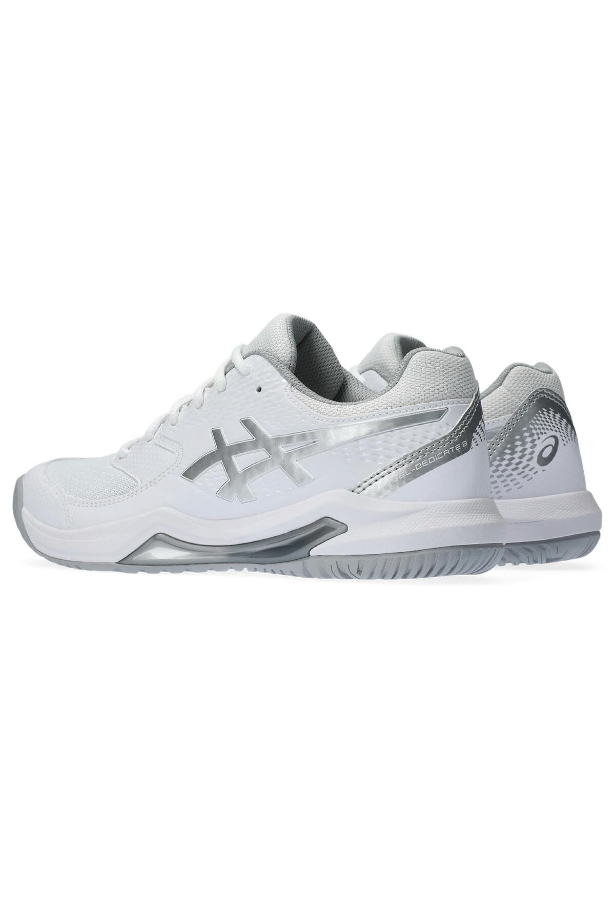 Asics Dedicate 8 Donna Buty do tenisa Biały Srebrny