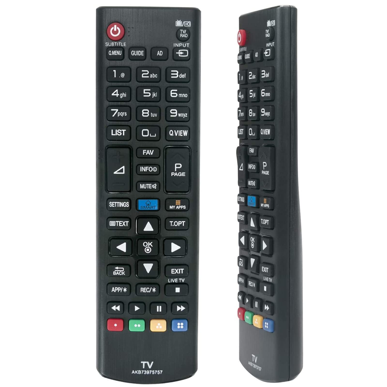 VINABTY AKB73975757 TV Remote Control Compatible with LG TVs 42LN575S 42LV450U 43LH5100 32LB580U 32LB582U 32LN575S 32LN6138 42LB5700 47LB5820 47LB610V 47LN5708 47LN570V 47LN5758 47LN5778 39LB5800 - Image 2