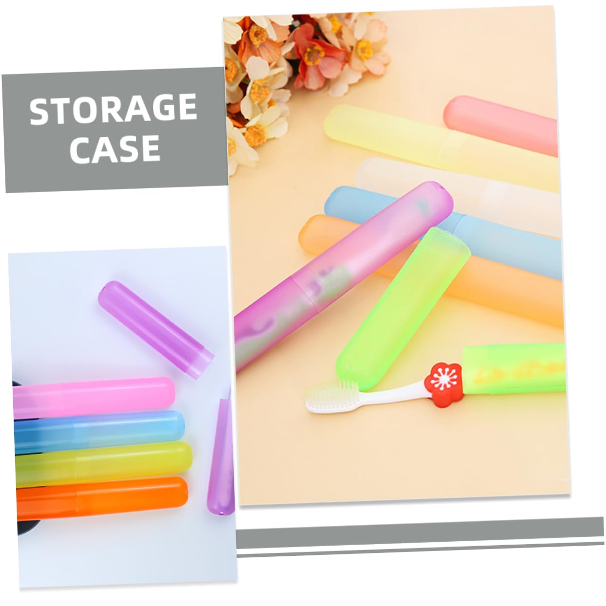 MAGICLULU 5 Juegos Estuche para Cepillos De Color Portacepillos De para Viajar Contenedor De Cepillo De Caja De Cepillo De Páginas 21 Uds * 5