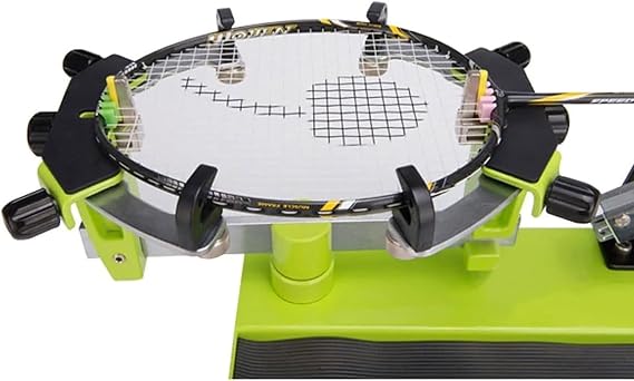 DIY Badminton Racket Stringing Machine, Heavy Duty Desktop Racket Stringing Machine, 6-Point Fixed 90lb Winch Type Tennis Racket Stringing Machine for Badminton, Tennis, Squash Rackets