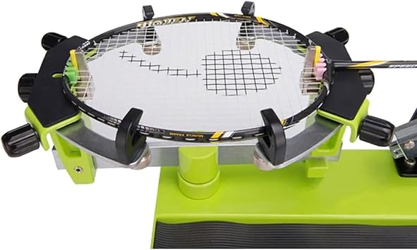 DIY Badminton Racket Stringing Machine, Heavy Duty Desktop Racket Stringing Machine, 6-Point Fixed 90lb Winch Type Tennis Racket Stringing Machine for Badminton, Tennis, Squash Rackets