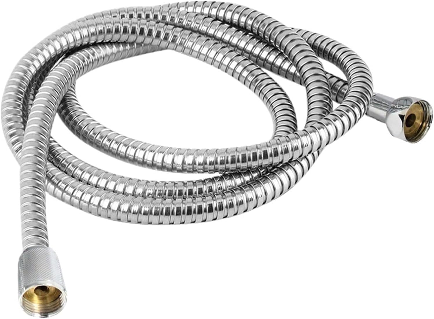 Gkirqvpe 2M Shower Hose, Flexible Stainless Steel Shower Hose Silver 1M/1.5M/ Bathroom Accessories