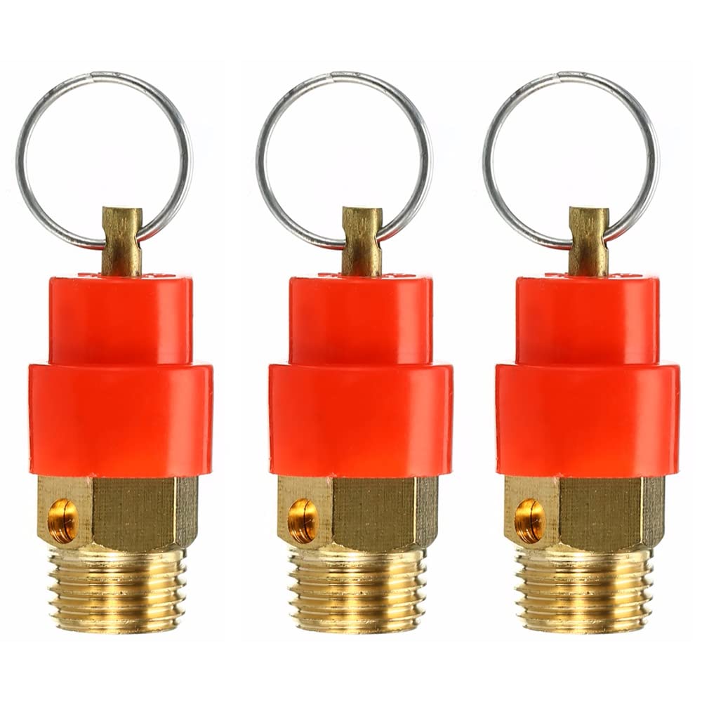 Valvola Di Sicurezza Aria Compressa In Ottone - 115 PSI, Filettatura G 1/4, Per Compressori Domestici - Foto 3
