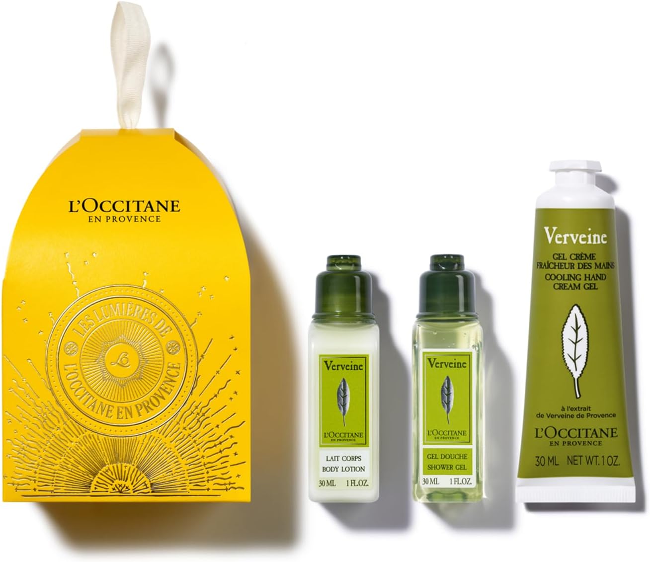 L'Occitane en Provence — cofanetto corpo alla verbena, crema e gel doccia formato viaggio