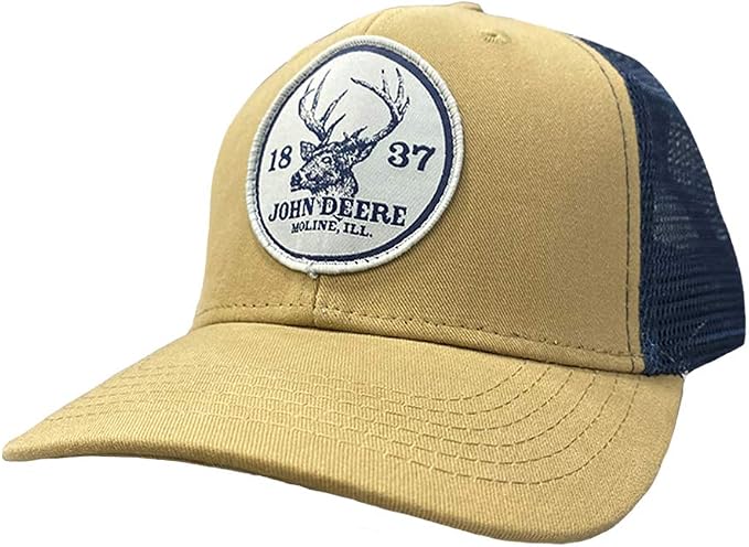 John Deere Men's Western Deer Head Baseball Hat Navy : Amazon.it:  Abbigliamento