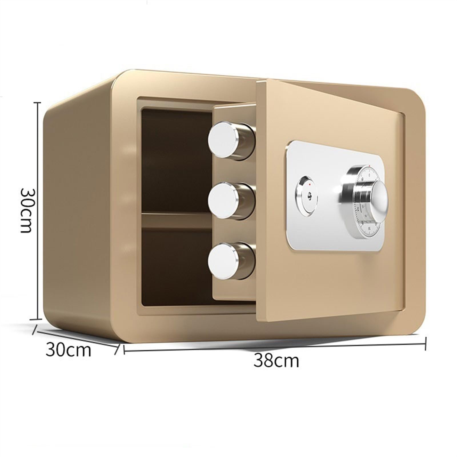 Code Coffre-Fort Bureau Coffre-Fort 30CM Maison Chevet Mot de Passe Empreinte Digitale Coffre-Fort hôtel Objets de Valeur Coffre-Fort sécurité Coffre-Fort
